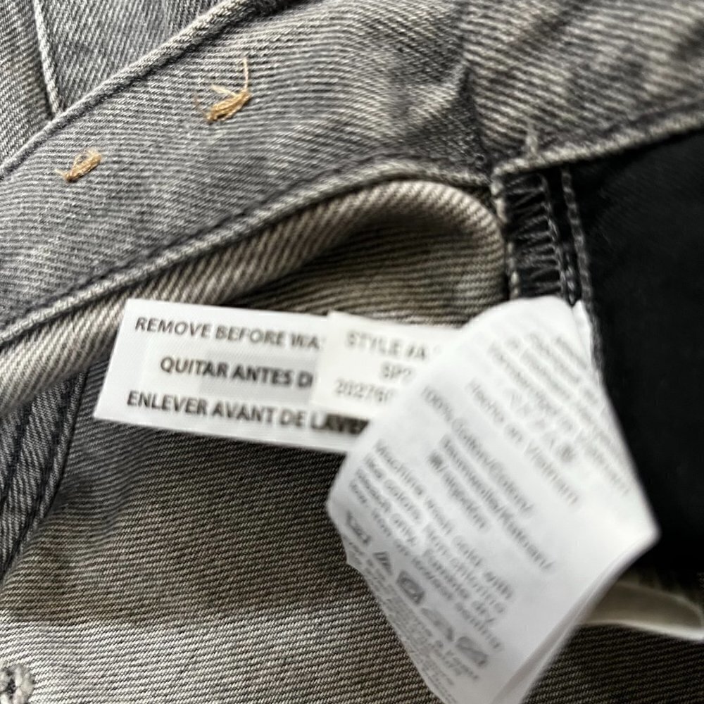 MADEWELL Fair Trade Certified Factory - The Dad Jean - Gray - NWOT - Size 23 - Picture 8 of 11